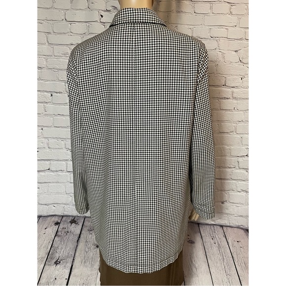 Lauren Ralph Lauren Cotton Reversible Double Sided Jacket Houndstooth Size S - Picture 3 of 15